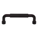 Top Knobs [TK3262BLK] Steel Cabinet Pull Handle - Garrison Series - Standard Size - Flat Black Finish - 3 3/4&quot; C/C - 4 5/16&quot; L
