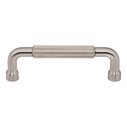 Top Knobs [TK3262BSN] Steel Cabinet Pull Handle - Garrison Series - Standard Size - Brushed Satin Nickel Finish - 3 3/4&quot; C/C - 4 5/16&quot; L