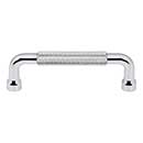 Top Knobs [TK3262PC] Steel Cabinet Pull Handle - Garrison Series - Standard Size - Polished Chrome Finish - 3 3/4&quot; C/C - 4 5/16&quot; L