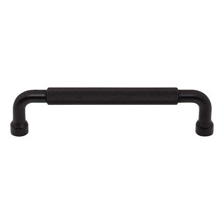 Top Knobs [TK3263BLK] Steel Cabinet Pull Handle - Garrison Series - Oversized - Flat Black Finish - 5 1/16" C/C - 5 9/16" L