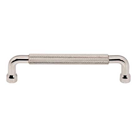 Top Knobs [TK3263PN] Steel Cabinet Pull Handle - Garrison Series - Oversized - Polished NIckel Finish - 5 1/16&quot; C/C - 5 9/16&quot; L