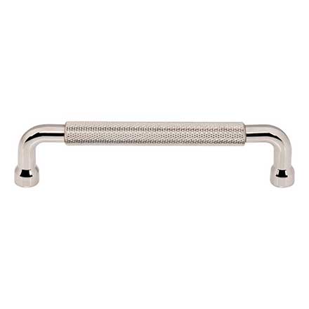 Top Knobs [TK3263PN] Steel Cabinet Pull Handle - Garrison Series - Oversized - Polished NIckel Finish - 5 1/16" C/C - 5 9/16" L
