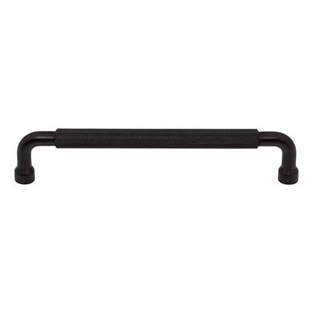 Top Knobs [TK3264BLK] Steel Cabinet Pull Handle - Garrison Series - Oversized - Flat Black Finish - 6 5/16" C/C - 6 7/8" L