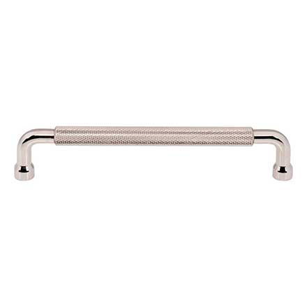 Top Knobs [TK3264PN] Steel Cabinet Pull Handle - Garrison Series - Oversized - Polished Nickel Finish - 6 5/16" C/C - 6 7/8" L