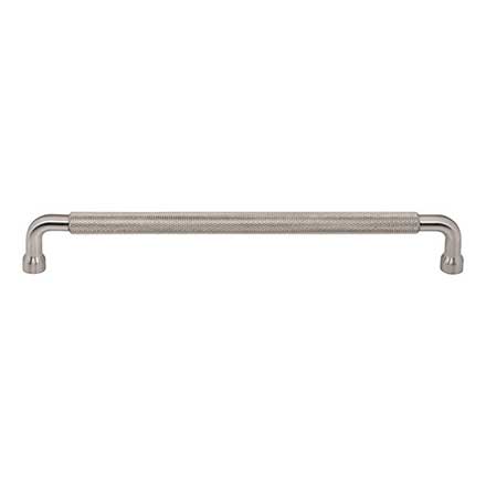 Top Knobs [TK3266BSN] Steel Cabinet Pull Handle - Garrison Series - Oversized - Brushed Satin Nickel Finish - 8 13/16&quot; C/C - 9 3/8&quot; L