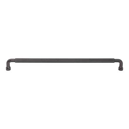 Top Knobs [TK3267AG] Steel Cabinet Pull Handle - Garrison Series - Oversized - Ash Gray Finish - 12&quot; C/C - 12 1/2&quot; L