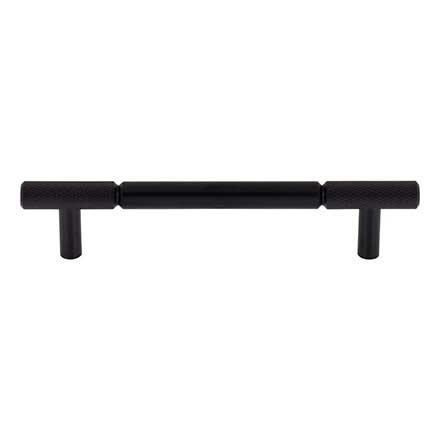 Top Knobs [TK3241BLK] Steel Cabinet Pull Handle - Prestwick Series - Oversized - Flat Black Finish - 5 1/16&quot; C/C - 6 5/8&quot; L
