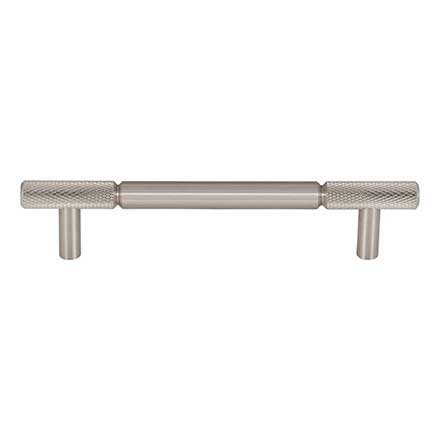 Top Knobs [TK3241BSN] Steel Cabinet Pull Handle - Prestwick Series - Oversized - Brushed Satin Nickel Finish - 5 1/16" C/C - 6 5/8" L