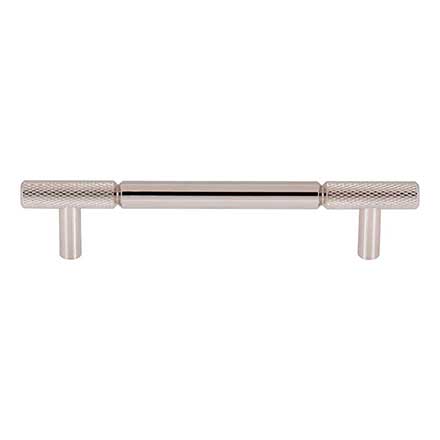 Top Knobs [TK3241PN] Steel Cabinet Pull Handle - Prestwick Series - Oversized - Polished Nickel Finish - 5 1/16&quot; C/C - 6 5/8&quot; L
