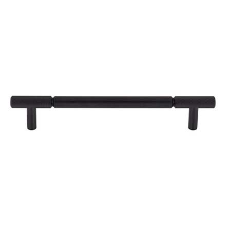 Top Knobs [TK3242BLK] Steel Cabinet Pull Handle - Prestwick Series - Oversized - Flat Black Finish - 6 5/16&quot; C/C - 7 7/8&quot; L