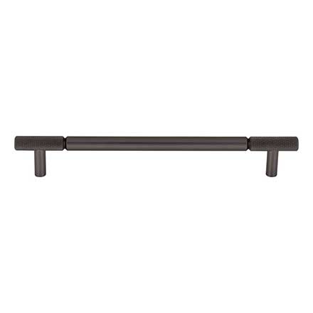 Top Knobs [TK3243AG] Steel Cabinet Pull Handle - Prestwick Series - Oversized - Ash Gray Finish - 7 9/16" C/C - 9 3/16" L