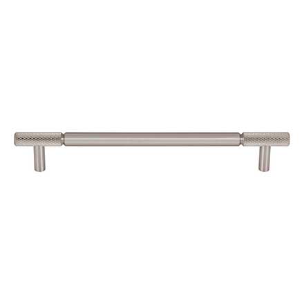 Top Knobs [TK3243BSN] Steel Cabinet Pull Handle - Prestwick Series - Oversized - Brushed Satin Nickel Finish - 7 9/16" C/C - 9 3/16" L