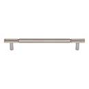 Top Knobs [TK3243BSN] Steel Cabinet Pull Handle - Prestwick Series - Oversized - Brushed Satin Nickel Finish - 7 9/16" C/C - 9 3/16" L