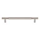 Top Knobs [TK3243BSN] Steel Cabinet Pull Handle - Prestwick Series - Oversized - Brushed Satin Nickel Finish - 7 9/16" C/C - 9 3/16" L