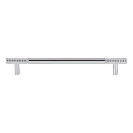 Top Knobs [TK3243PC] Steel Cabinet Pull Handle - Prestwick Series - Oversized - Polished Chrome Finish - 7 9/16" C/C - 9 3/16" L