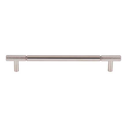 Top Knobs [TK3243PN] Steel Cabinet Pull Handle - Prestwick Series - Oversized - Polished Nickel Finish - 7 9/16&quot; C/C - 9 3/16&quot; L