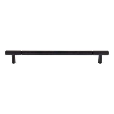 Top Knobs [TK3244BLK] Steel Cabinet Pull Handle - Prestwick Series - Oversized - Flat Black Finish - 8 13/16" C/C - 10 7/16" L
