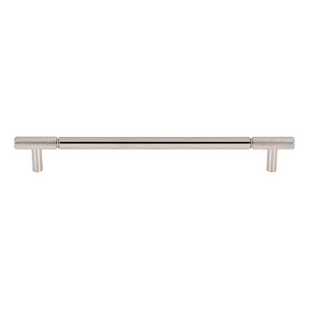 Top Knobs [TK3244PN] Steel Cabinet Pull Handle - Prestwick Series - Oversized - Polished Nickel Finish - 8 13/16" C/C - 10 7/16" L