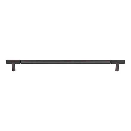 Top Knobs [TK3245AG] Steel Cabinet Pull Handle - Prestwick Series - Oversized - Ash Gray Finish - 12&quot; C/C - 13 5/8&quot; L 
