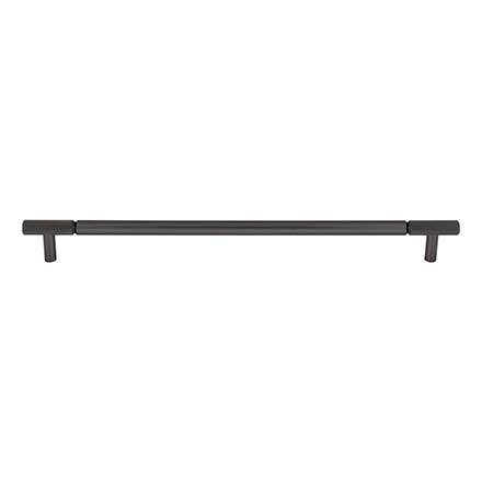Top Knobs [TK3245AG] Steel Cabinet Pull Handle - Prestwick Series - Oversized - Ash Gray Finish - 12" C/C - 13 5/8" L 
