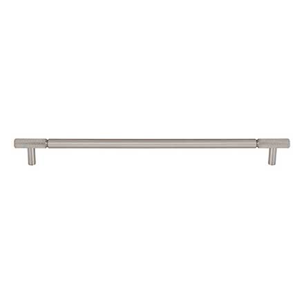Top Knobs [TK3245BSN] Steel Cabinet Pull Handle - Prestwick Series - Oversized - Brushed Satin Nickel Finish - 12" C/C - 13 5/8" L