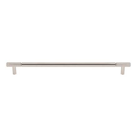 Top Knobs [TK3245PN] Steel Cabinet Pull Handle - Prestwick Series - Oversized - Polished Nickel Finish - 12" C/C - 13 5/8" L