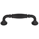 Top Knobs [TK1051BLK] Die Cast Zinc Cabinet Pull Handle - Barrow Series - Standard Size - Flat Black Finish - 3 3/4&quot; C/C - 4 5/8&quot; L