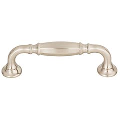 Top Knobs [TK1051BSN] Die Cast Zinc Cabinet Pull Handle - Barrow Series - Standard Size - Brushed Satin Nickel Finish - 3 3/4" C/C - 4 5/8" L