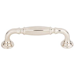 Top Knobs [TK1051PN] Die Cast Zinc Cabinet Pull Handle - Barrow Series - Standard Size - Polished Nickel Finish - 3 3/4" C/C - 4 5/8" L