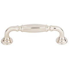 Top Knobs [TK1051PN] Die Cast Zinc Cabinet Pull Handle - Barrow Series - Standard Size - Polished Nickel Finish - 3 3/4" C/C - 4 5/8" L