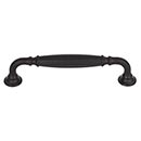 Top Knobs [TK1052BLK] Die Cast Zinc Cabinet Pull Handle - Barrow Series - Oversized - Flat Black Finish - 5 1/16&quot; C/C - 5 7/8&quot; L