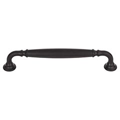 Top Knobs [TK1053BLK] Die Cast Zinc Cabinet Pull Handle - Barrow Series - Oversized - Flat Black Finish - 6 5/16" C/C - 7 1/8" L