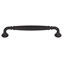 Top Knobs [TK1053BLK] Die Cast Zinc Cabinet Pull Handle - Barrow Series - Oversized - Flat Black Finish - 6 5/16" C/C - 7 1/8" L