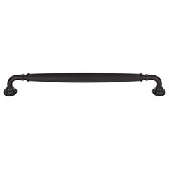 Top Knobs [TK1055BLK] Die Cast Zinc Cabinet Pull Handle - Barrow Series - Oversized - Flat Black Finish - 8 13/16" C/C - 9 5/8" L