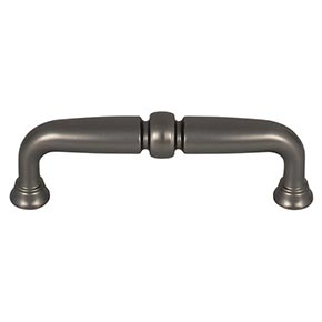 Top Knobs [TK1021AG] Die Cast Zinc Cabinet Pull Handle - Henderson Series - Standard Size - Ash Gray Finish - 3 3/4" C/C - 4 11/32" L