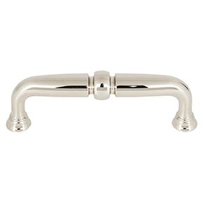 Top Knobs [TK1021PN] Die Cast Zinc Cabinet Pull Handle - Henderson Series - Standard Size - Polished Nickel Finish - 3 3/4" C/C - 4 11/32" L