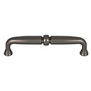 Top Knobs [TK1022AG] Die Cast Zinc Cabinet Pull Handle - Henderson Series - Oversized - Ash Gray Finish - 5 1/16" C/C - 5 5/8" L
