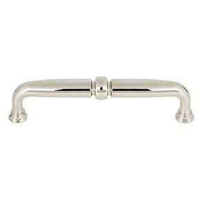 Top Knobs [TK1022PN] Die Cast Zinc Cabinet Pull Handle - Henderson Series - Oversized - Polished Nickel Finish - 5 1/16" C/C - 5 5/8" L