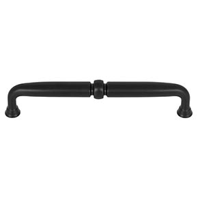 Top Knobs [TK1023BLK] Die Cast Zinc Cabinet Pull Handle - Henderson Series - Oversized - Flat Black Finish - 6 5/16" C/C - 6 7/8" L