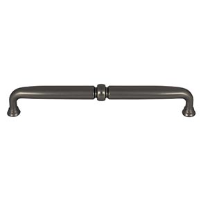 Top Knobs [TK1024AG] Die Cast Zinc Cabinet Pull Handle - Henderson Series - Oversized - Ash Gray Finish - 7 9/16" C/C - 8 1/8" L