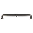 Top Knobs [TK1024AG] Die Cast Zinc Cabinet Pull Handle - Henderson Series - Oversized - Ash Gray Finish - 7 9/16&quot; C/C - 8 1/8&quot; L