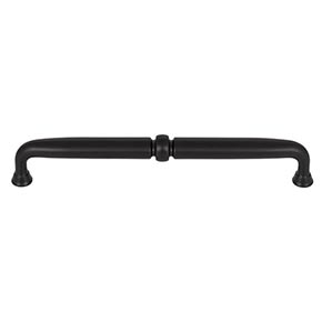 Top Knobs [TK1024BLK] Die Cast Zinc Cabinet Pull Handle - Arched Series - Oversized - Flat Black Finish - 7 9/16" C/C - 8 1/8" L