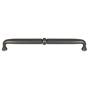 Top Knobs [TK1025AG] Die Cast Zinc Cabinet Pull Handle - Henderson Series - Oversized - Ash Gray Finish - 8 13/16" C/C - 9 3/8" L