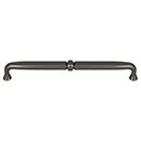 Top Knobs [TK1025AG] Die Cast Zinc Cabinet Pull Handle - Henderson Series - Oversized - Ash Gray Finish - 8 13/16&quot; C/C - 9 3/8&quot; L