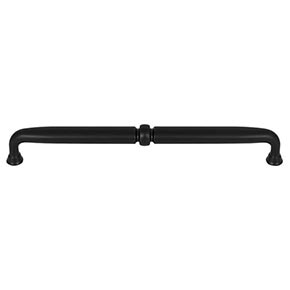 Top Knobs [TK1025BLK] Die Cast Zinc Cabinet Pull Handle - Henderson Series - Oversized - Flat Black Finish - 8 13/16" C/C - 9 3/8" L
