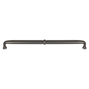 Top Knobs [TK1026AG] Die Cast Zinc Cabinet Pull Handle - Henderson Series - Oversized - Ash Gray Finish - 12" C/C - 12 5/8" L