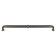 Top Knobs [TK1026AG] Die Cast Zinc Cabinet Pull Handle - Henderson Series - Oversized - Ash Gray Finish - 12" C/C - 12 5/8" L