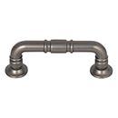 Top Knobs [TK1001AG] Die Cast Zinc Cabinet Pull Handle - Kent Series - Standard Size - Ash Gray Finish - 3" C/C - 3 3/4" L