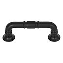 Top Knobs [TK1001BLK] Die Cast Zinc Cabinet Pull Handle - Kent Series - Standard Size - Flat Black Finish - 3&quot; C/C - 3 3/4&quot; L