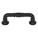 Top Knobs [TK1001BLK] Die Cast Zinc Cabinet Pull Handle - Kent Series - Standard Size - Flat Black Finish - 3" C/C - 3 3/4" L